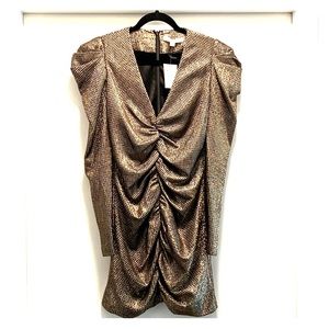 Jonathan Simkhai Lamé Puff Mini Dress - Intermix